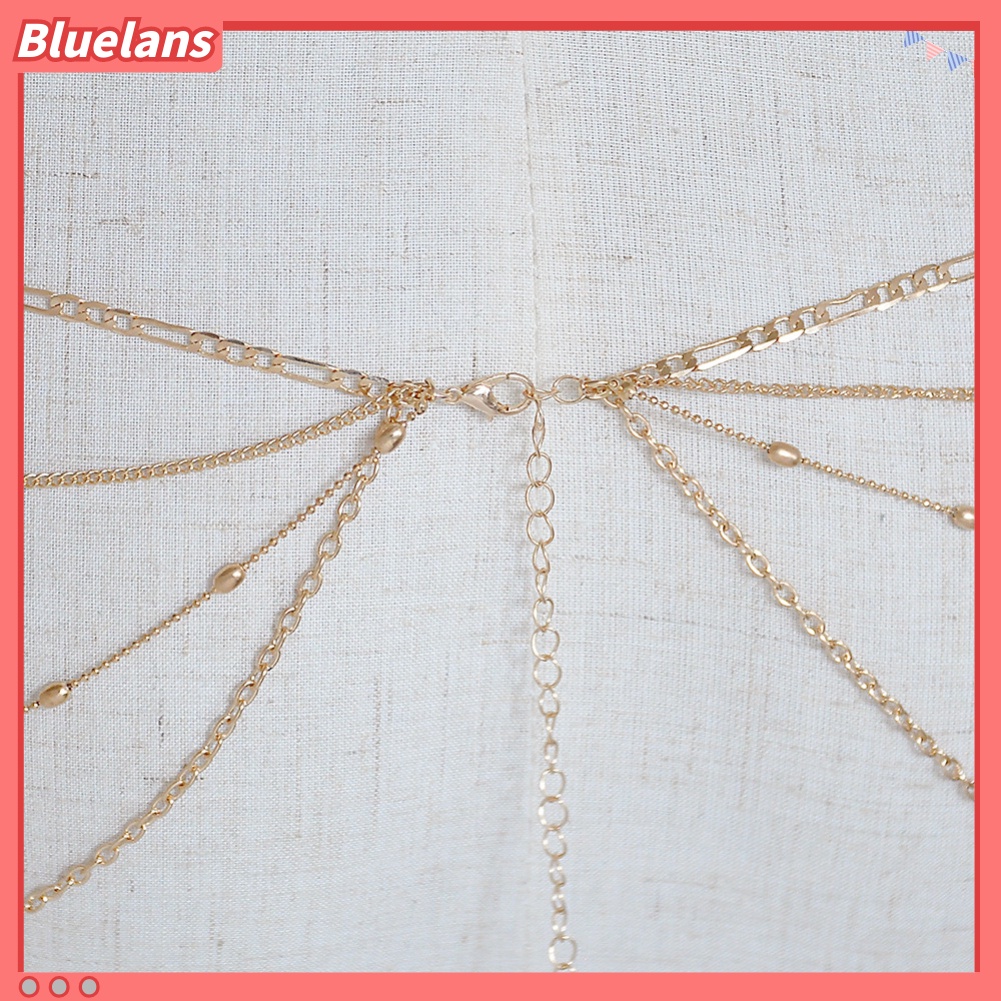 Bluelans Sexy Multilayer Belly Waist Necklace Body Chain Summer Beach Bikini Jewelry