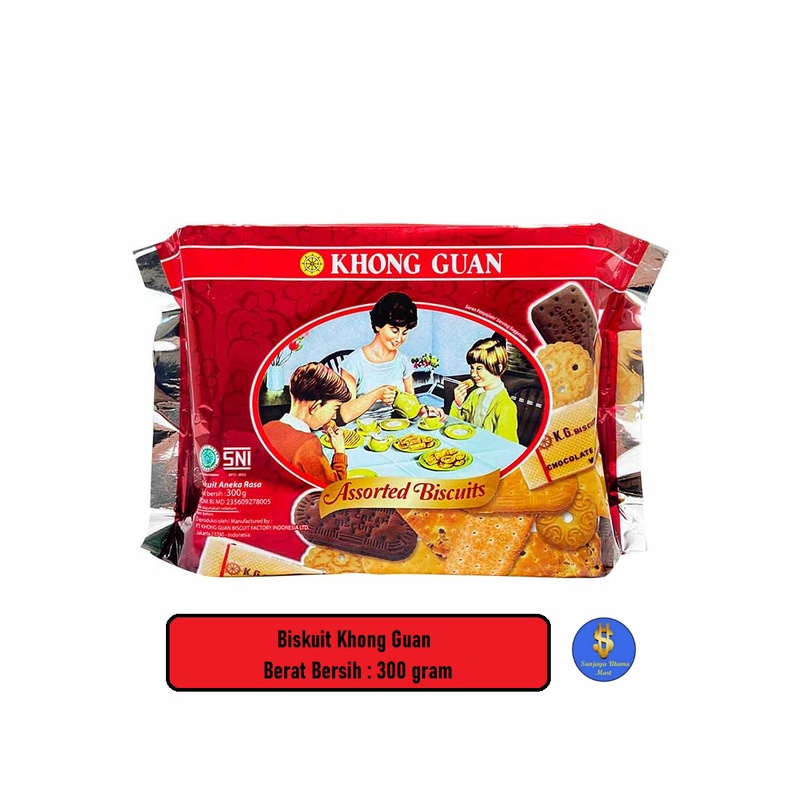 

Biscuit Khong Guan Assorted Biscuits 300 gr-Biskuit Khong Guan
