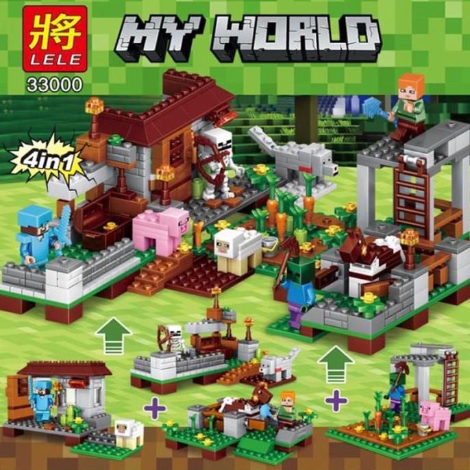 /////] lego mine craft diy my world 2 garden