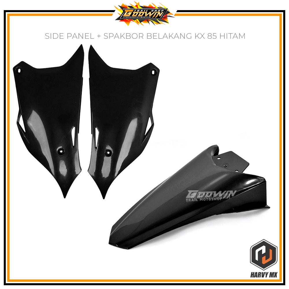 Paket Hemat Cover Body Side Panel Spakbor Slebor Belakang HARVY MX KX 85