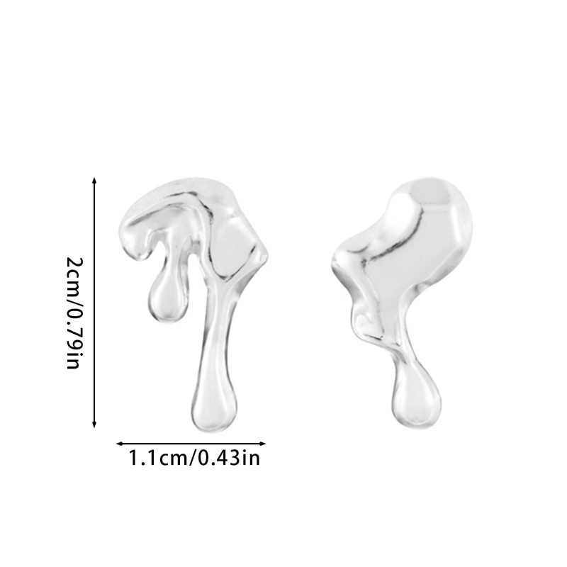 Anting Bentuk Water Drop Bahan Alloy Untuk Wanita