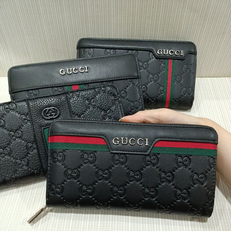 Dompet panjang embos sleting wanita import