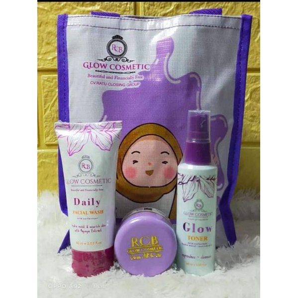 TERLARIS‼️PAKET BASIC RCB GLOW COSMETIC || RCB GLOW COSMETIC || SKINCARE HALAL BPOM