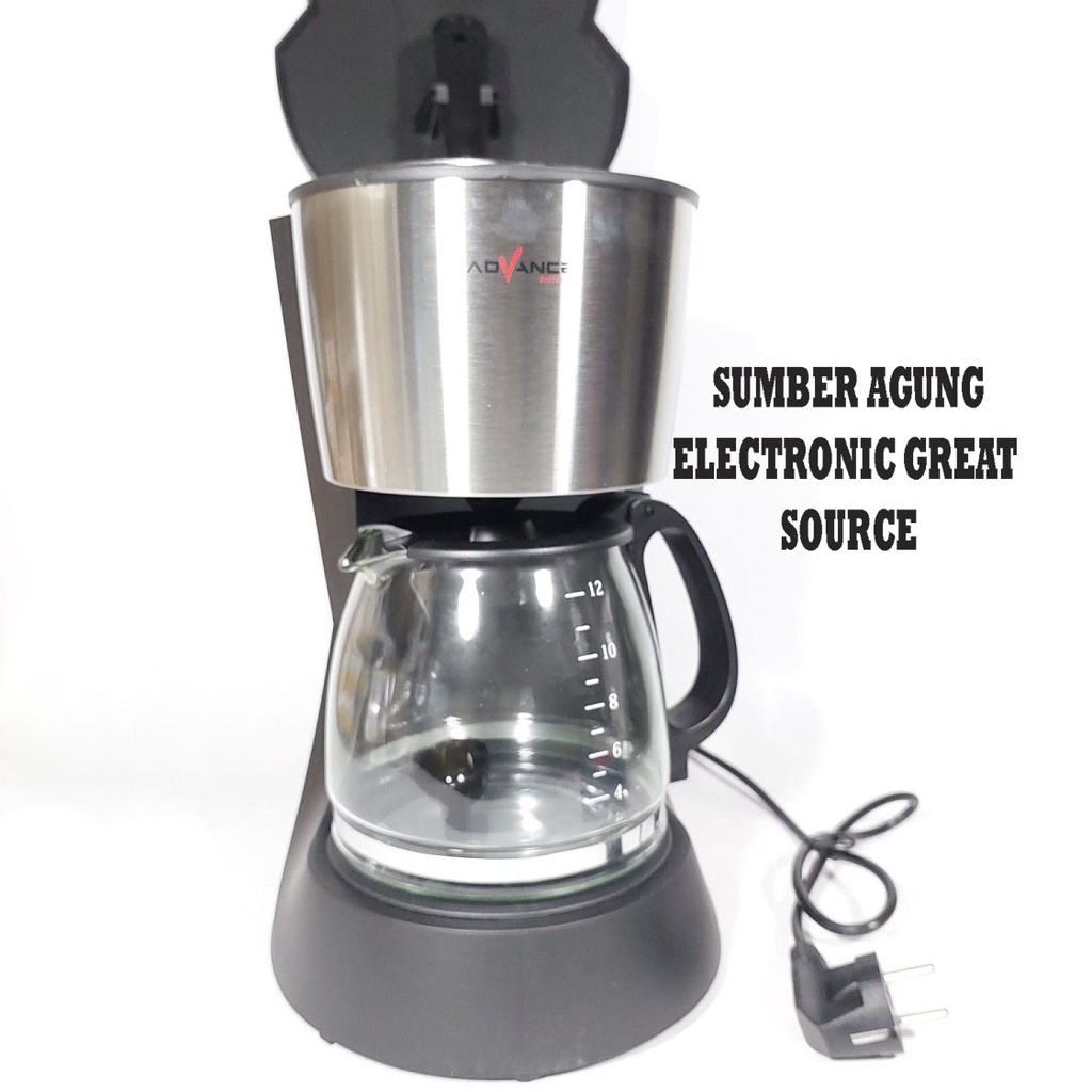 Advance CM228 Coffee Maker Mesin Kopi Besar 1.5L 1.5 Liter 12 Cangkir 12ml