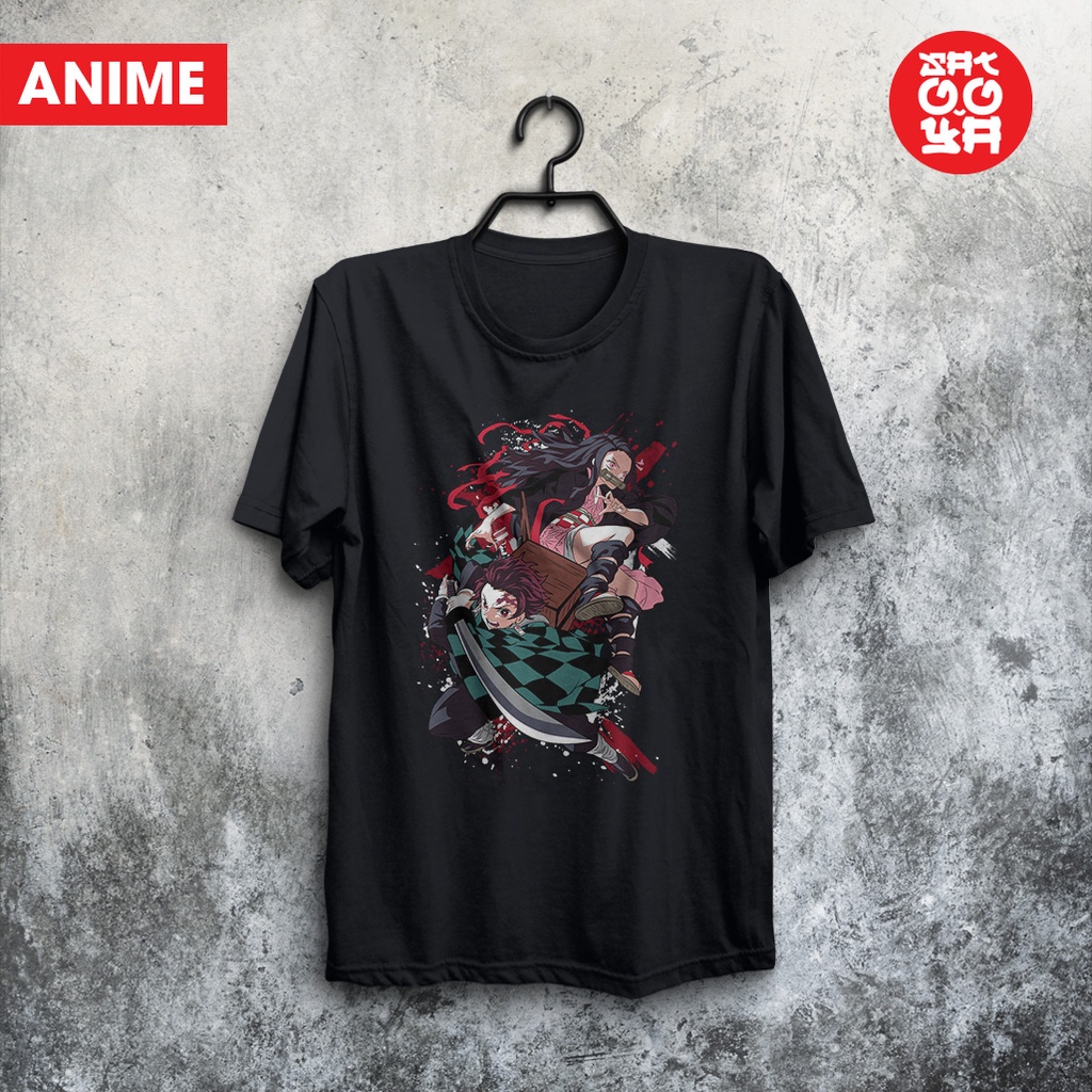 Kaos Anime Manga Keren Kimetsu No Yaiba Demon Slayer Duet Tanjiro Nezuko