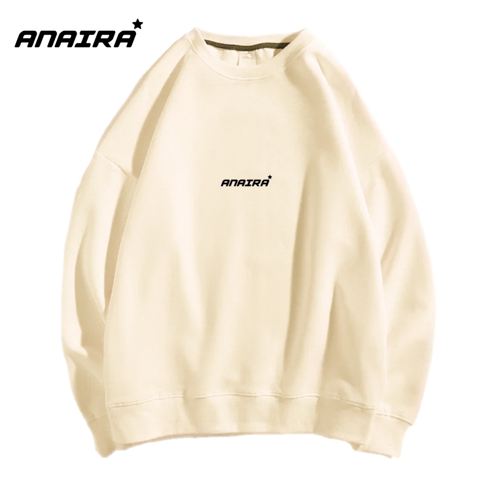 SWEATER ANAIRA CREWNECK PRIA WANITA Size M-XXL