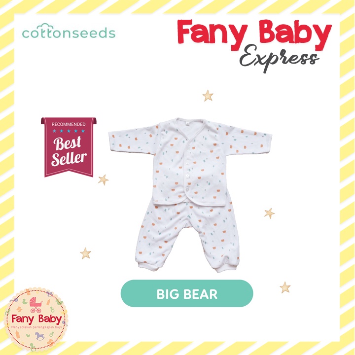 COTTONSEEDS BABY LONG SLEEVE PAJAMAS SET