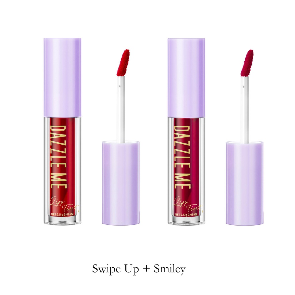 DAZZLE ME Ink-Licious Lip Tint BPOM | Mattedorable Long Lasting Liptint Hyper Moisturizing Lip Stain-Bestie 2 Pcs - 3