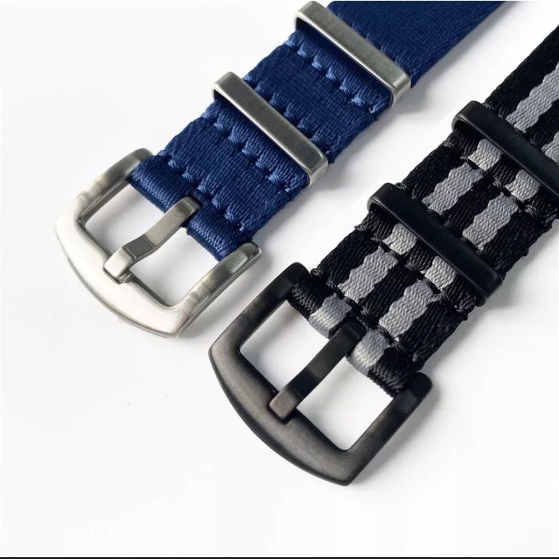 Nylon Canvas Nato Strap Size 20mm 22mm Tali Jam Tangan Amazfit Samsung Huawei Haylou