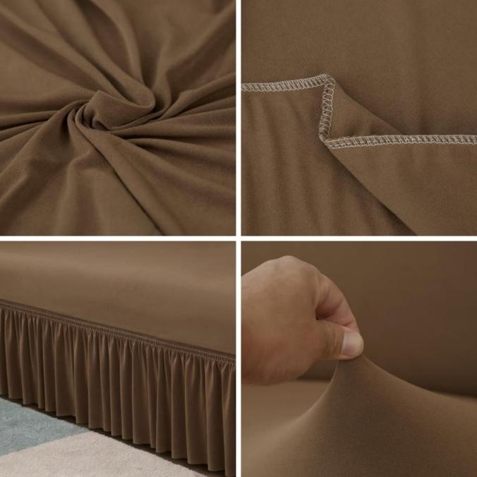 cover sofa bed sarung sofa bed polos rumbai