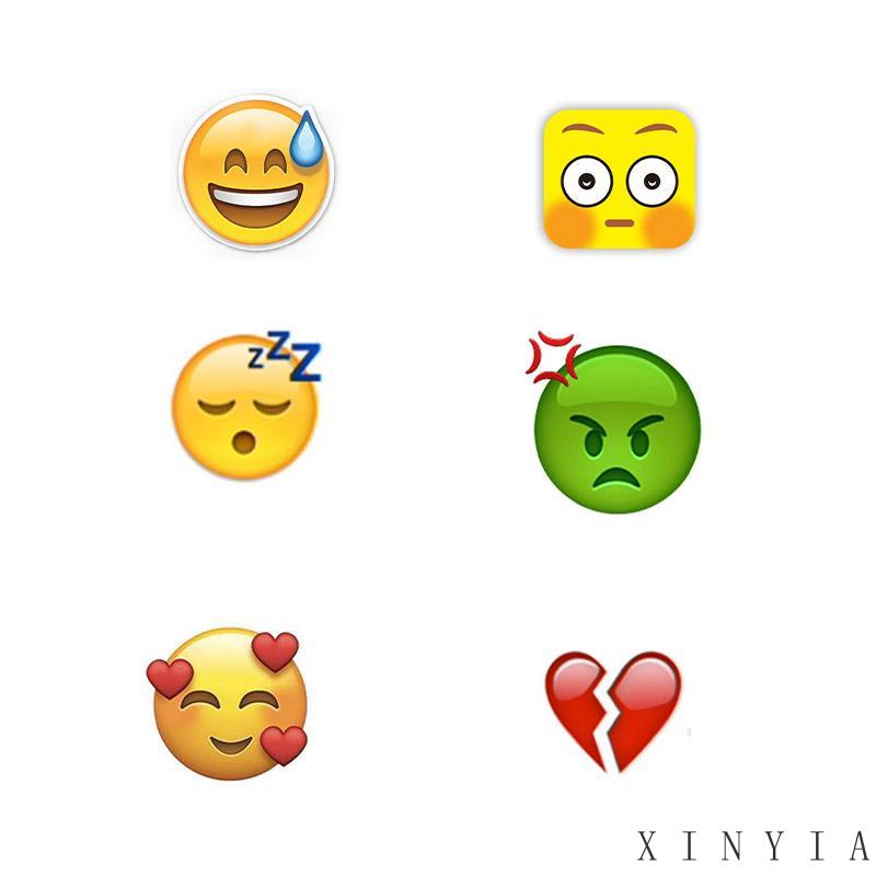 Jepit Rambut Bentuk Tetesan Air Motif Emoji Angry Bahan Akrilik