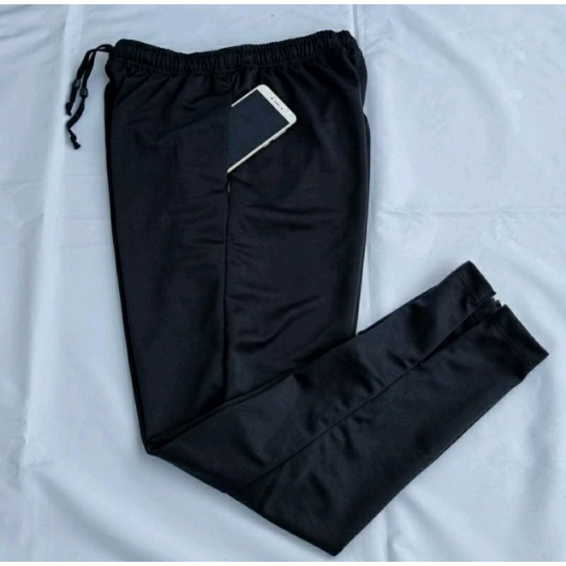 Trackpant Polos/ Trining polos hitam/ Trining Lotto Murah