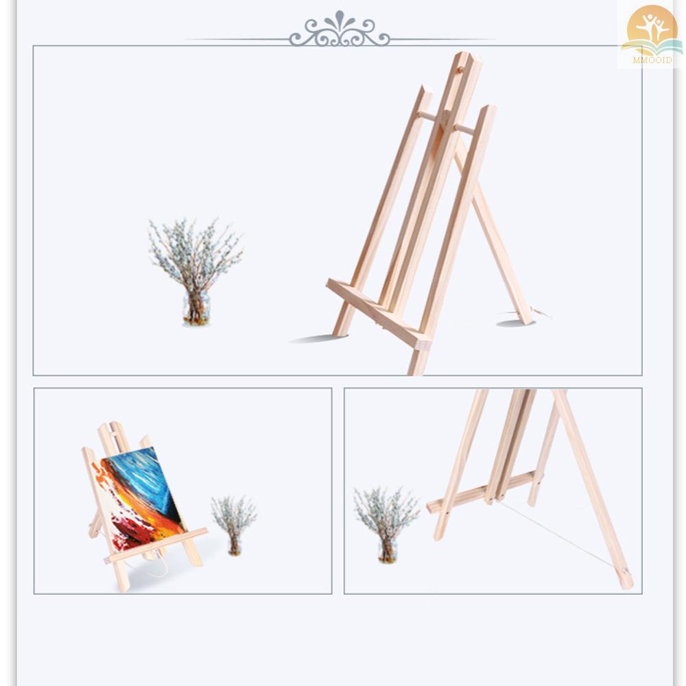 (MMOI) Stand Easel Kayu Mini Portable Sudut Adjustable Untuk Display Lukisan Anak / Dewasa