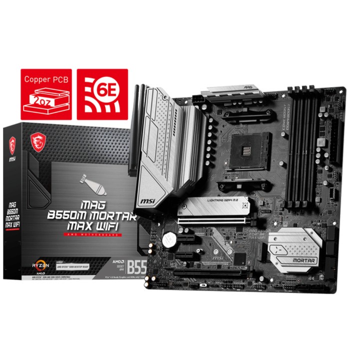 MSI MAG B550M MORTAR MAX WIFI AMD B550 AM4 MOTHERBOARD
