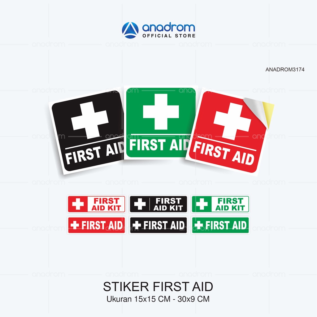 

Stiker First Aid I Stiker Pertolongan Pertama I Anadrom 3174