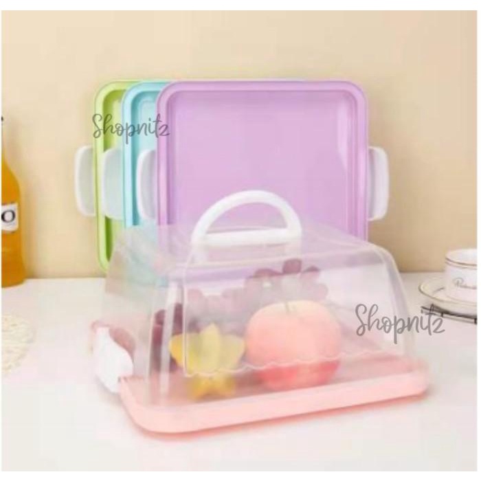 

Cake Storage Box Wadah Kue Cake Portable Tempat Kue Round Cake 058