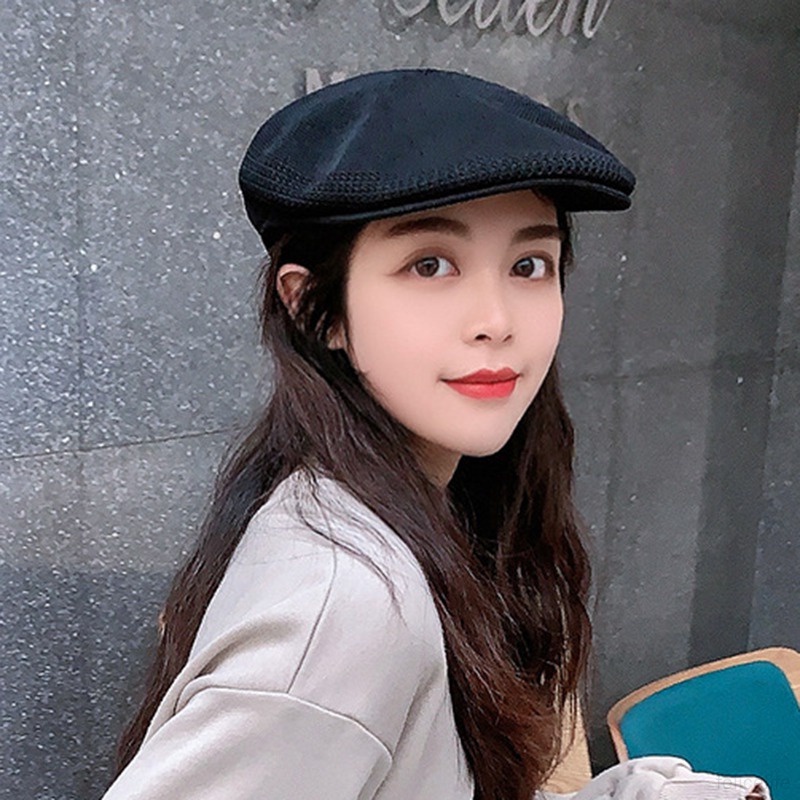 Topi Rajut Tipis Warna Solid Untuk Wanita