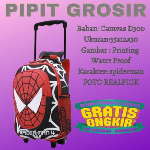 Ransel Troly Hoodie spiderman Dan Batman Baru