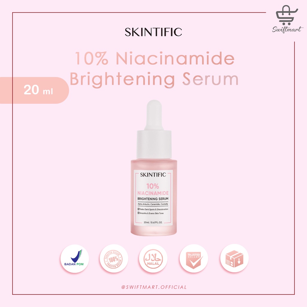 Jual SKINTIFIC 10% Niacinamide Brightening Serum 20ml | Shopee Indonesia