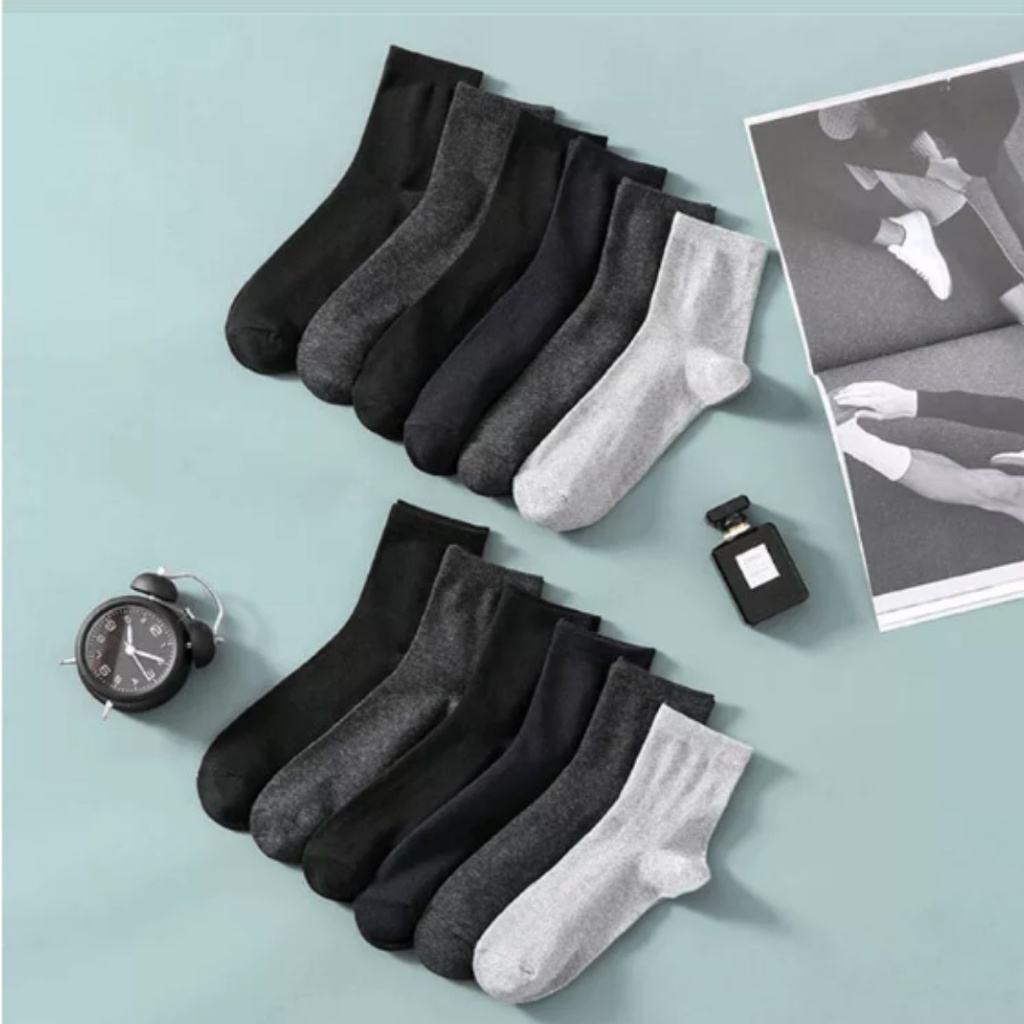 TRS - Kaos Kaki Kerja Polos Unisex Murah Kos Kaki All Size