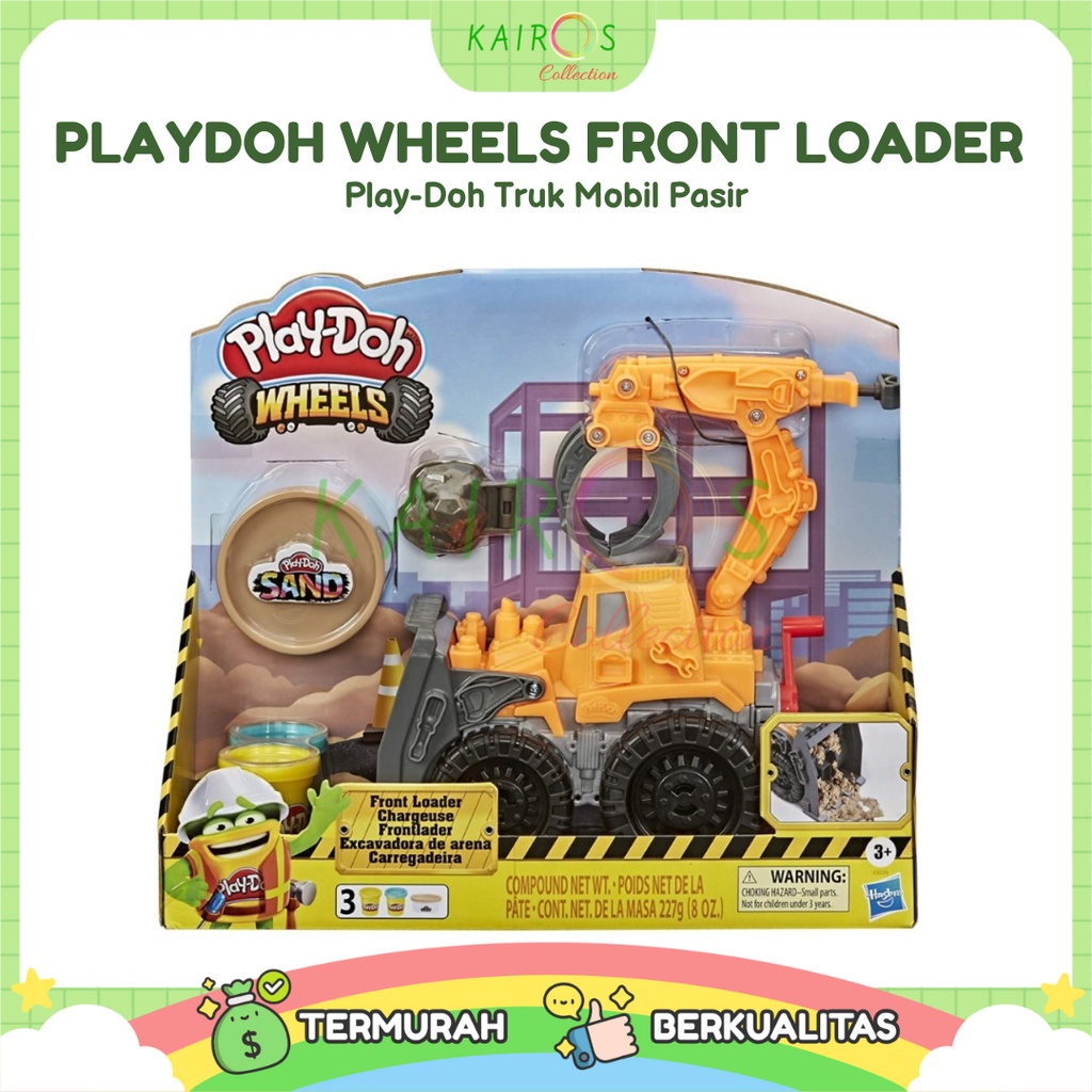 Playdoh Wheels Front Loader Mainan Anak Play-Doh Truk Mobil Pasir