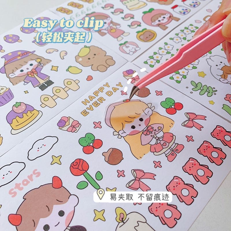 【GFY】  Tweezer Stiker Pinset Bengkok Pinset Lurus Pinset Lengkung Gundam / Pinset Lurus Bengkok Tana