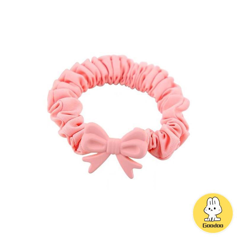 Tali rambut korea Busur Cincin Rambut Gadis Manis Hati Kecil Lingkaran Karet Rubber ikat kepala Aksesoris Fashion -Doo