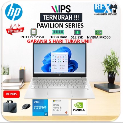 HP PAVILION 14 MX550 2GB I5 1235U 512SSD 16GB W11+OHS FHD IPS