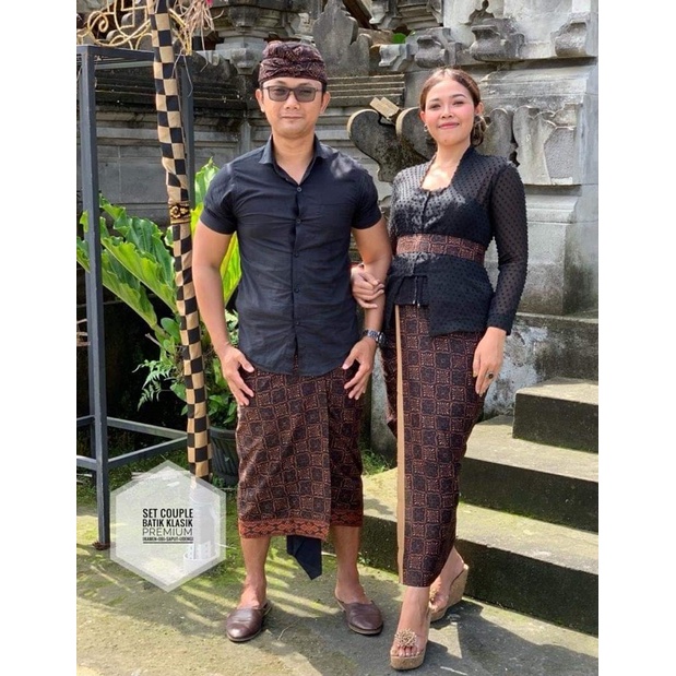 Kamen set couple batik motif klasik | bahan katun halus super mewah elegan | BEST SELLER