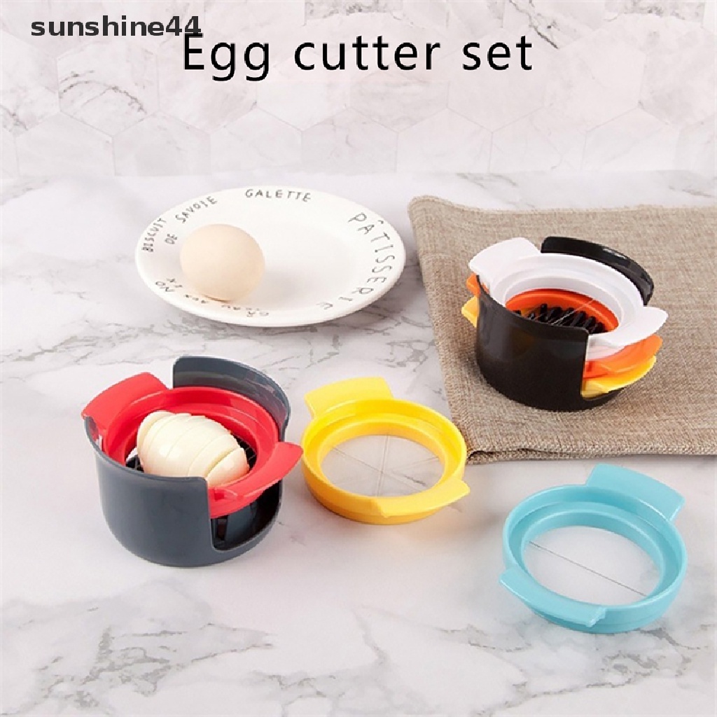 Sunshine 1 Set Alat Pemotong Telur 3 In 1 Untuk Dapur