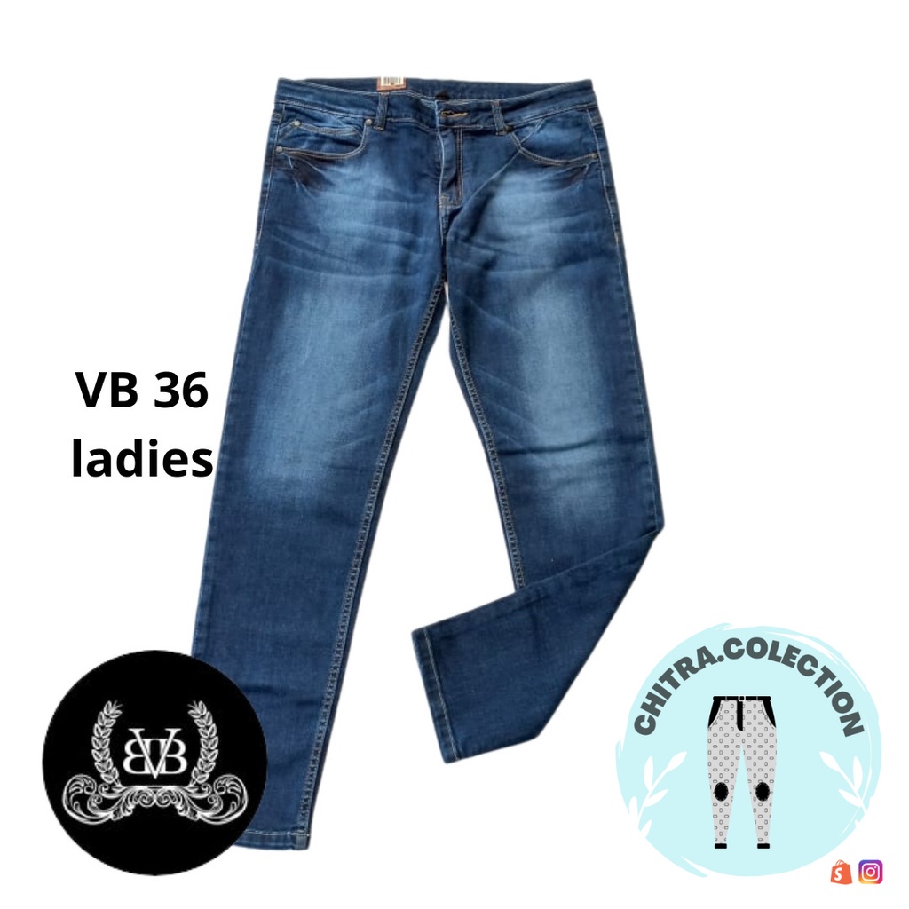 BVB Ladies - Celana Panjang Jeans Wanita Denim Premium Stretch  VB 36