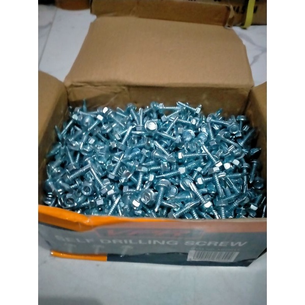 baut baja ringan 10 x 19 1dus isi +- 1000pcs sekrup baja ringan 19 1box drilling sekrup