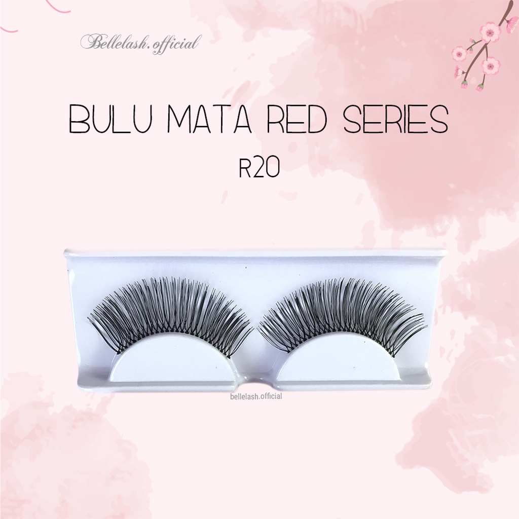 R20 Bulu Mata Palsu Handmade Natural False Eyelash Eye Lashes Belle Eyelashes