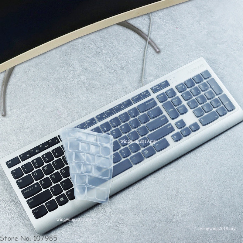 Skin Cover Pelindung Keyboard Wireless Bahan Silikon Untuk Lenovo Essential All in one PC KBRFBU71 KB318W