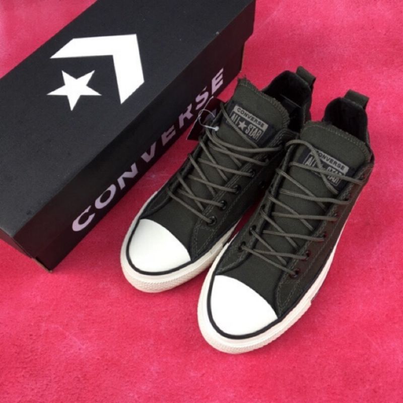 Sepatu Sneakers Converse Ctx Hijau Army / Sepatu Casual Pria&Wanita Grade A