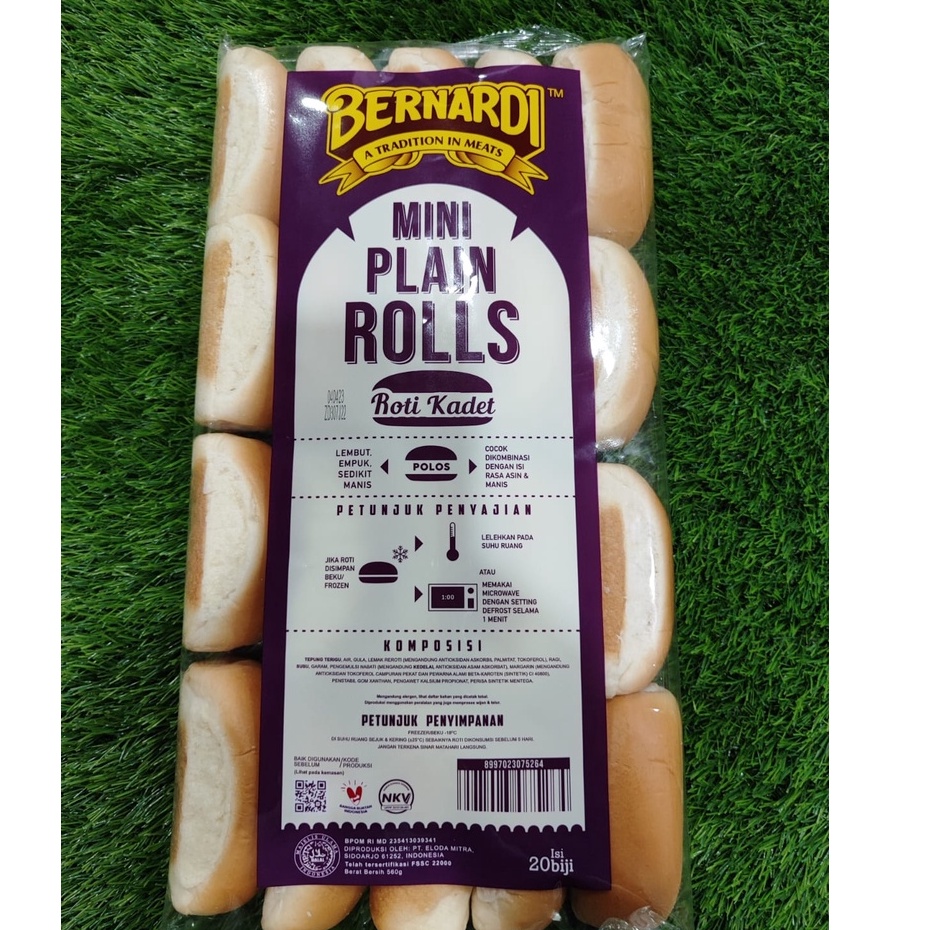 

Bernardi roti hotdog mini isi 20 560 gram