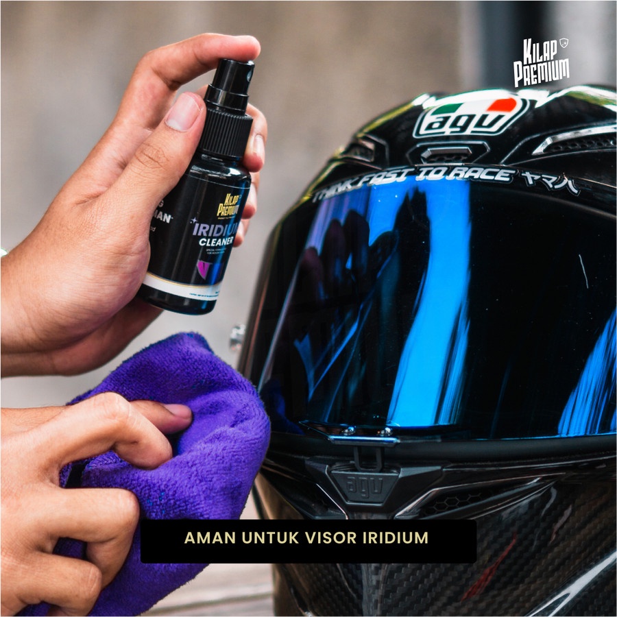 Kilap Premium Iridium Cleaner / Iridium Cleaner / Pembersih Visor