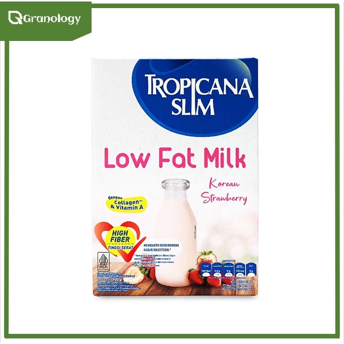 Tropicana Slim Susu Low Fat Korean Strawberry 500 gram