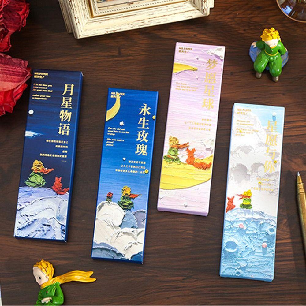 [Elegan] Paper Bookmark Gift Hand Akun Penanda Halaman Buku Basic Holder The Little Prince's Planet Series Perlengkapan Sekolah Bantu Membaca