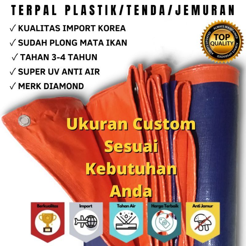 Terpal Meteran Murah Tebal/Terpal Lembaran Per Meter A5 A8 A12 A15 Terpal Plastik/Terpal Tenda/Terpa