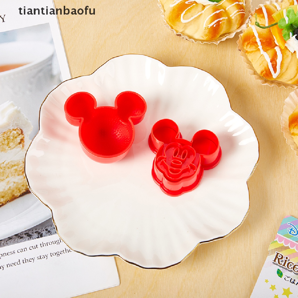 Cetakan Biskuit / Bola Nasi Bentuk Kartun Mickey Mouse Disney Diy