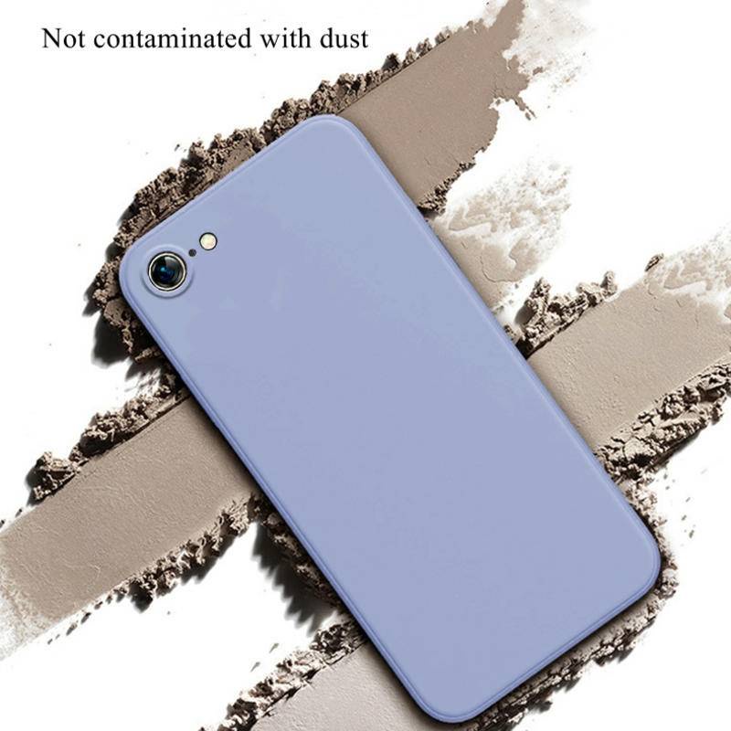 Soft Case Bumper Silikon Cair Untuk iPhone 6 6s 7 8 Plus SE 2020 2022 13 12 11 Pro Max Mini