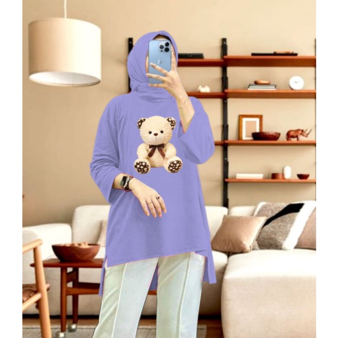 KAOS TUNIK HIJAB BEBYTERRY L XL XXL