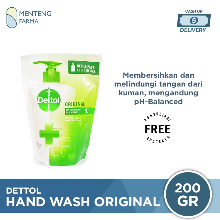 Dettol Handwash Original - 200 Gram Refill Pack