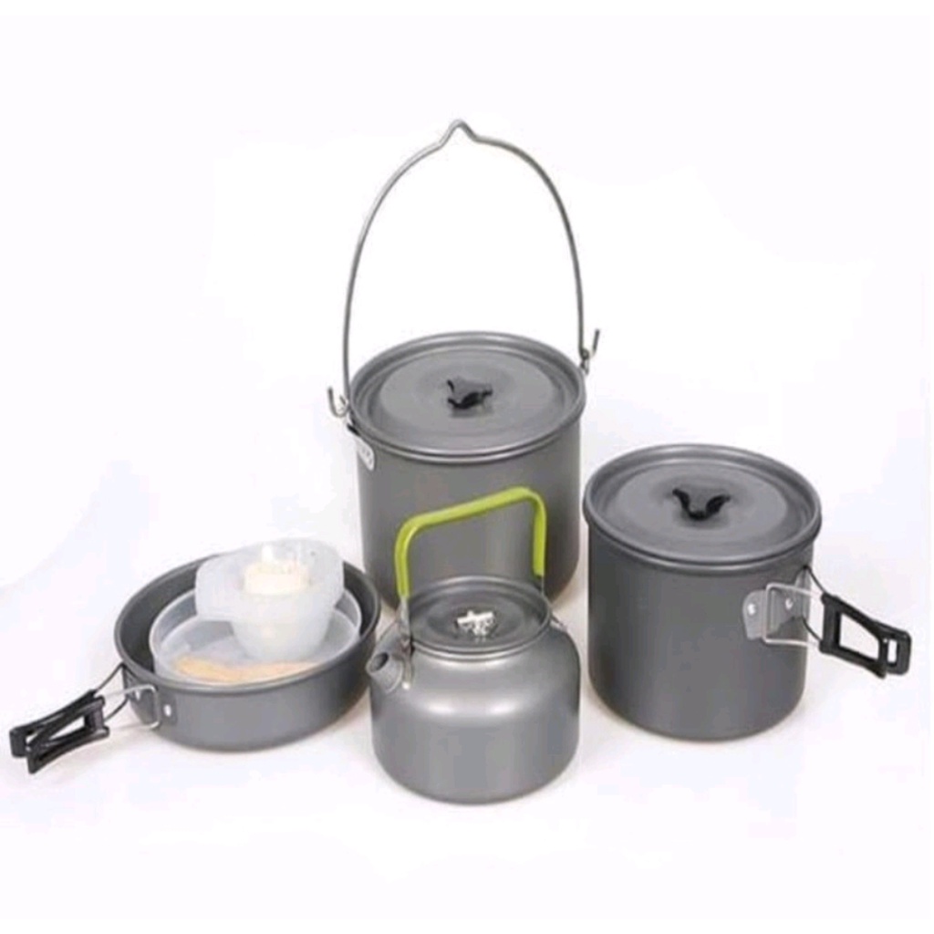 Paket Cooking set - nesting alat masak kompor camping DS 700