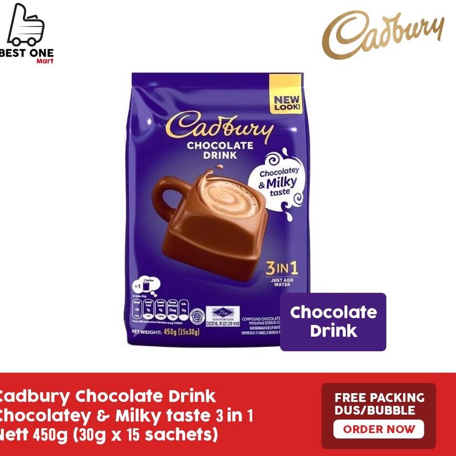 

CODEH2t7S--Cadbury Hot Chocolate Drink 3in1 isi 15 sachet / Minuman Coklat Cadbury