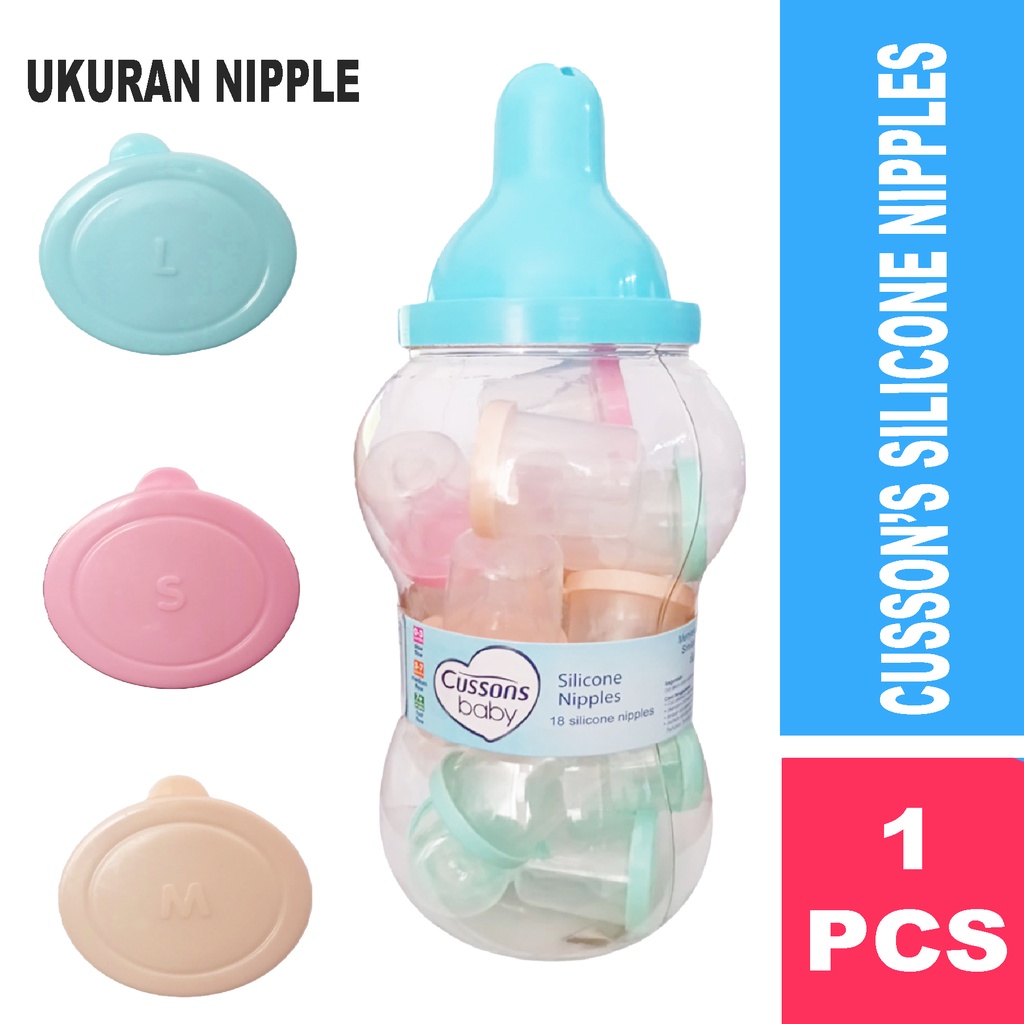 Cussons Baby Silicon Nipple Dot - Nipple Silicon Karet - Dot Susu Bayi