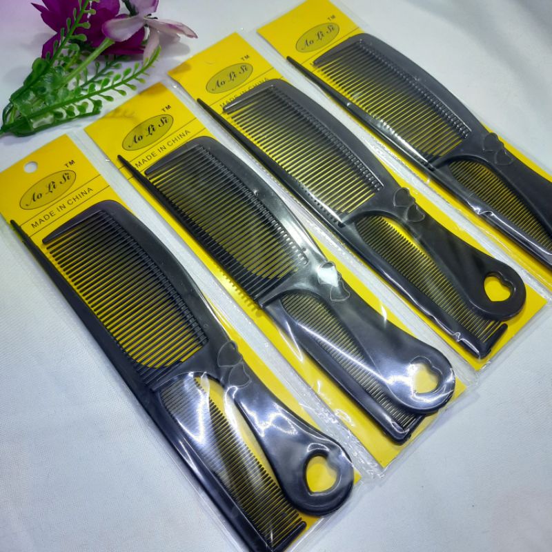 10 Pasang Sisir Rambut Set warna Hitam Grosir