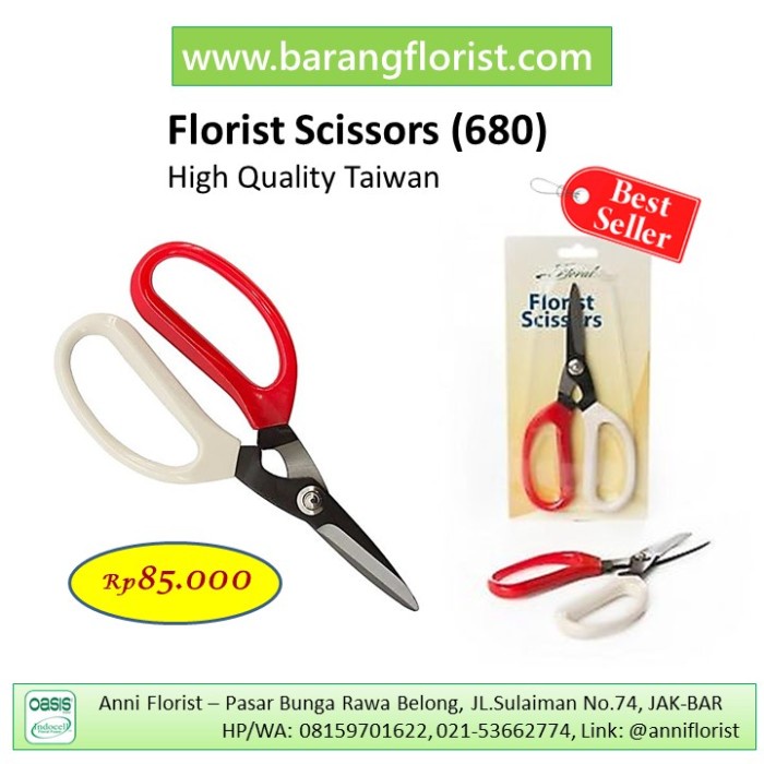 

Jualan Florist Scissors (680), Gunting Merah Putih, Gunting Bunga Hot Sale