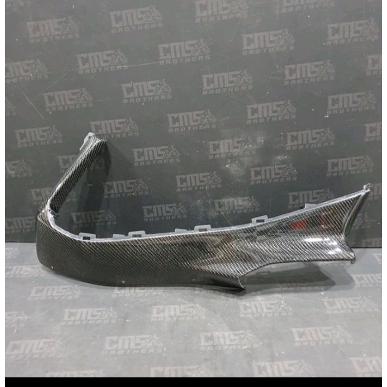 Cover side bawah Yamaha Aerox 155 old Carbon kevlar asli